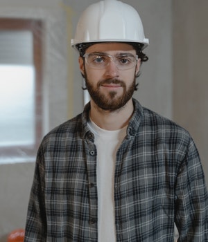 Electrician fixing house wiring